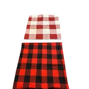 Lot of 2‎ Checked Pillow Covers NEW